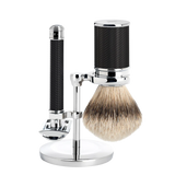 Traditional Fibre Brush and Safety Razor Set