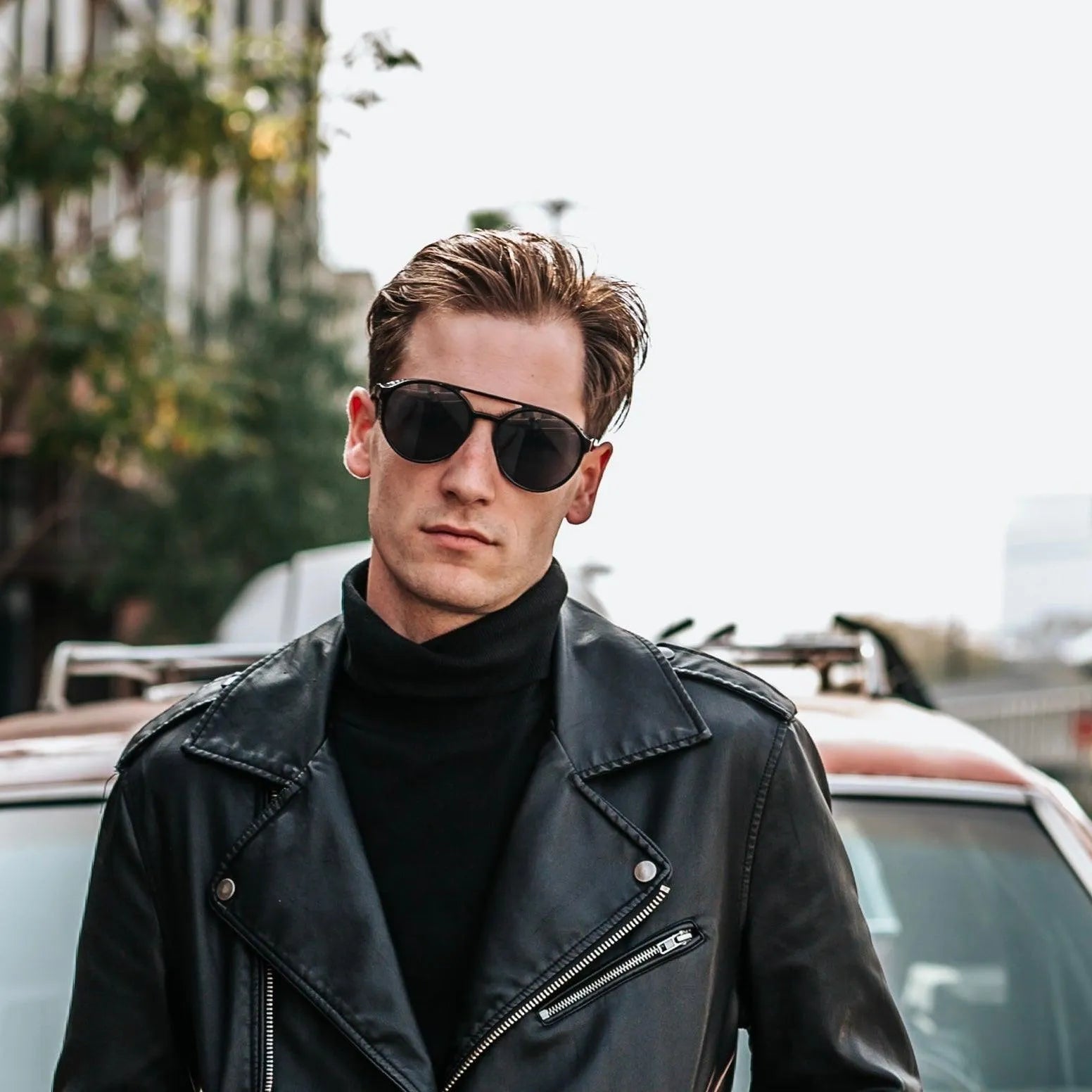 Apothecary 87 classic hairstyle Grease Pomade on man with classic look